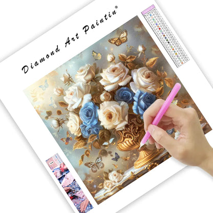 Blue Elegance – Diamond Painting