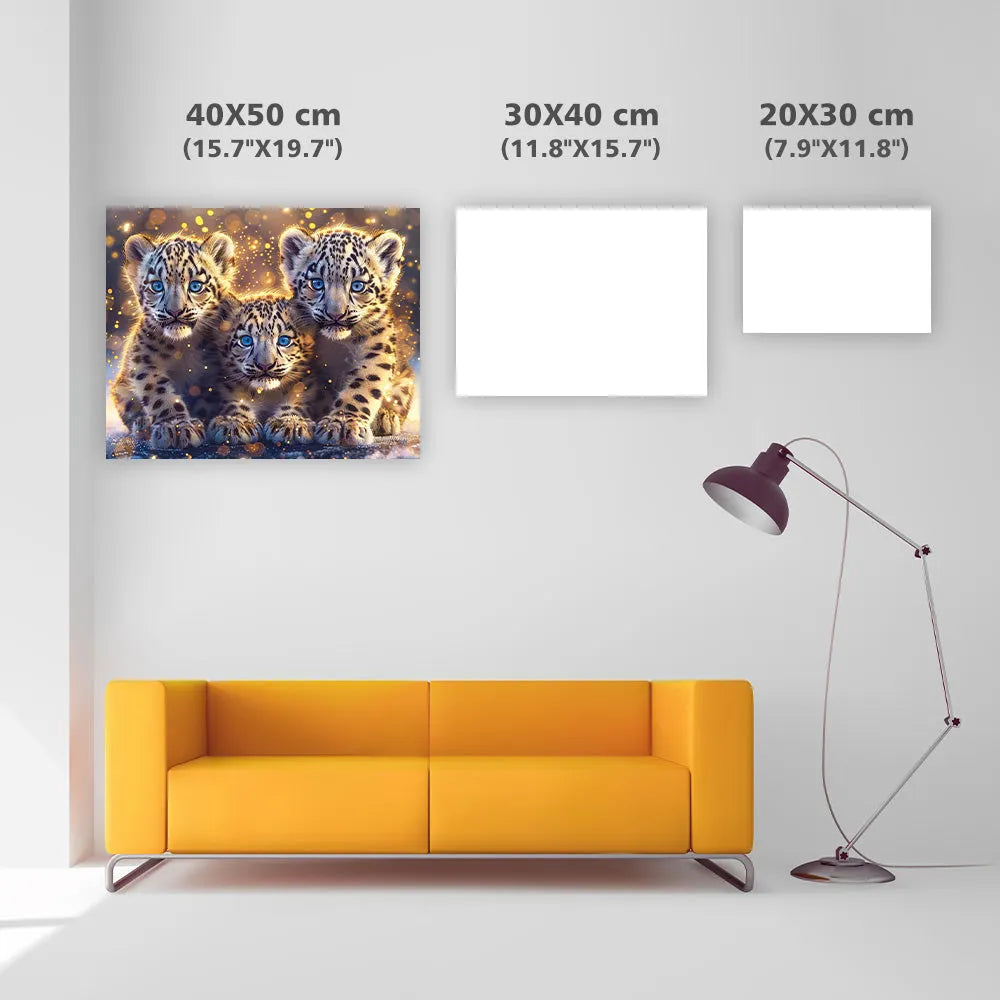 Golden Cubs - Diamond Painting