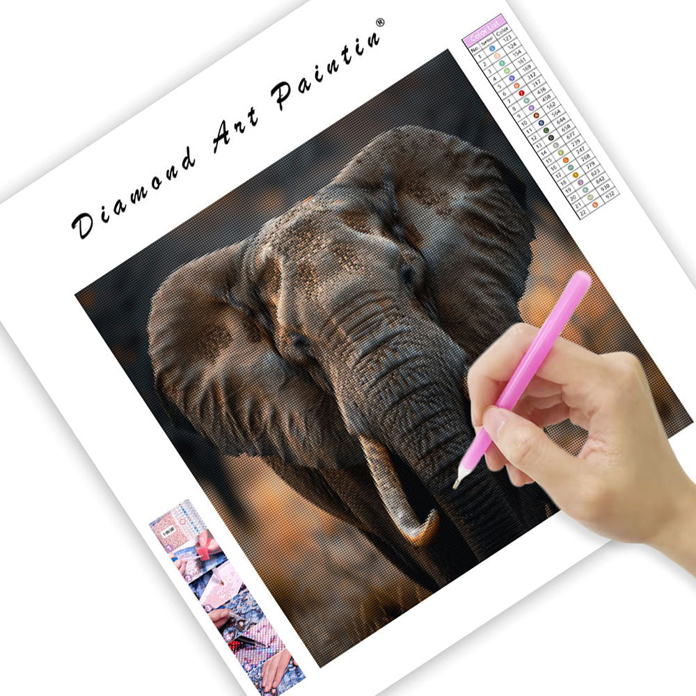 Elephant Wisdom - Diamond Painting