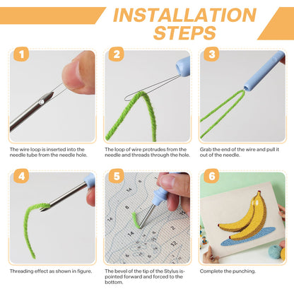 Banana Embroidery - Punch Needle