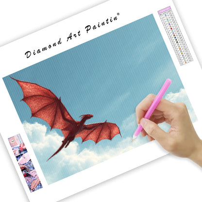 Sky Glide Dragon - Diamond Painting