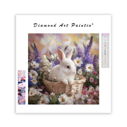 Spring Basket Bunny - Diamond Painting