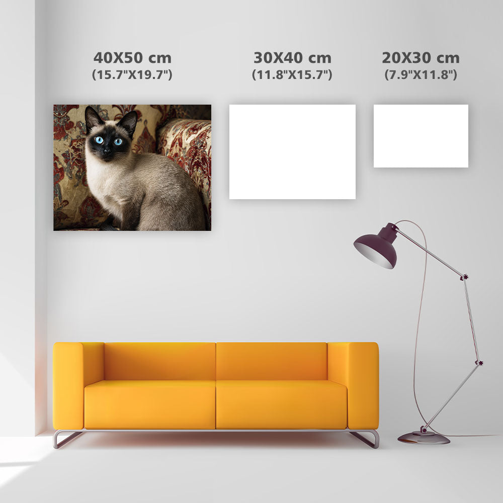 Siamese Cat Elegance - Diamond Painting