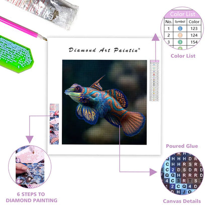Mandarin Fish Elegance - Diamond Painting