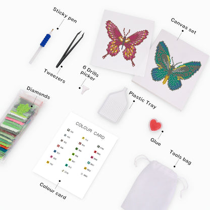 Mini-Colorful Butterfly Set