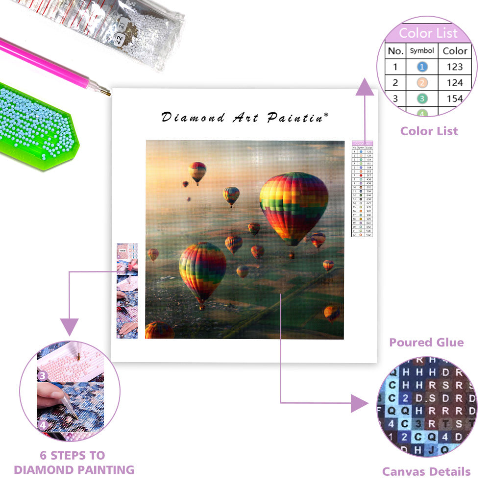 Dawn Balloon Festival - Diamond Painting
