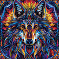 Mandala Wolf Pattern - Diamond Painting