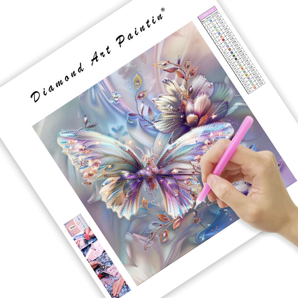 Crystal Butterfly Light - Diamond Painting