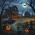 Spooky Halloween Farm - Diamond Painting