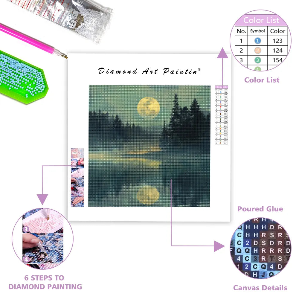 Moonlight Serenity - Diamond Painting