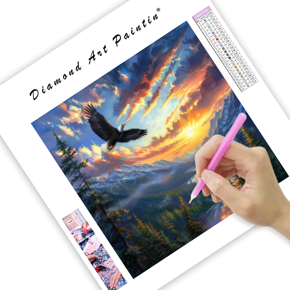 American Eagle in Nature - Diamond Painting