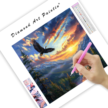 American Eagle in Nature - Diamond Painting