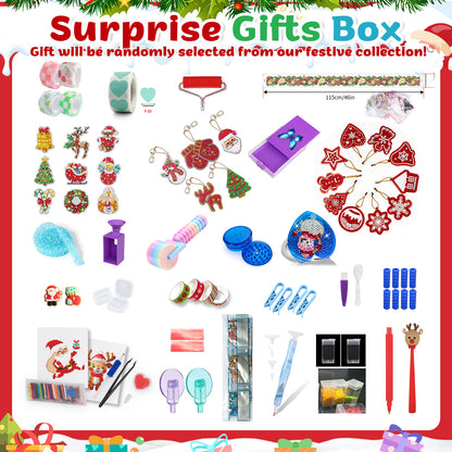 Diamond Painting Christmas Mystery Gift Box-Red