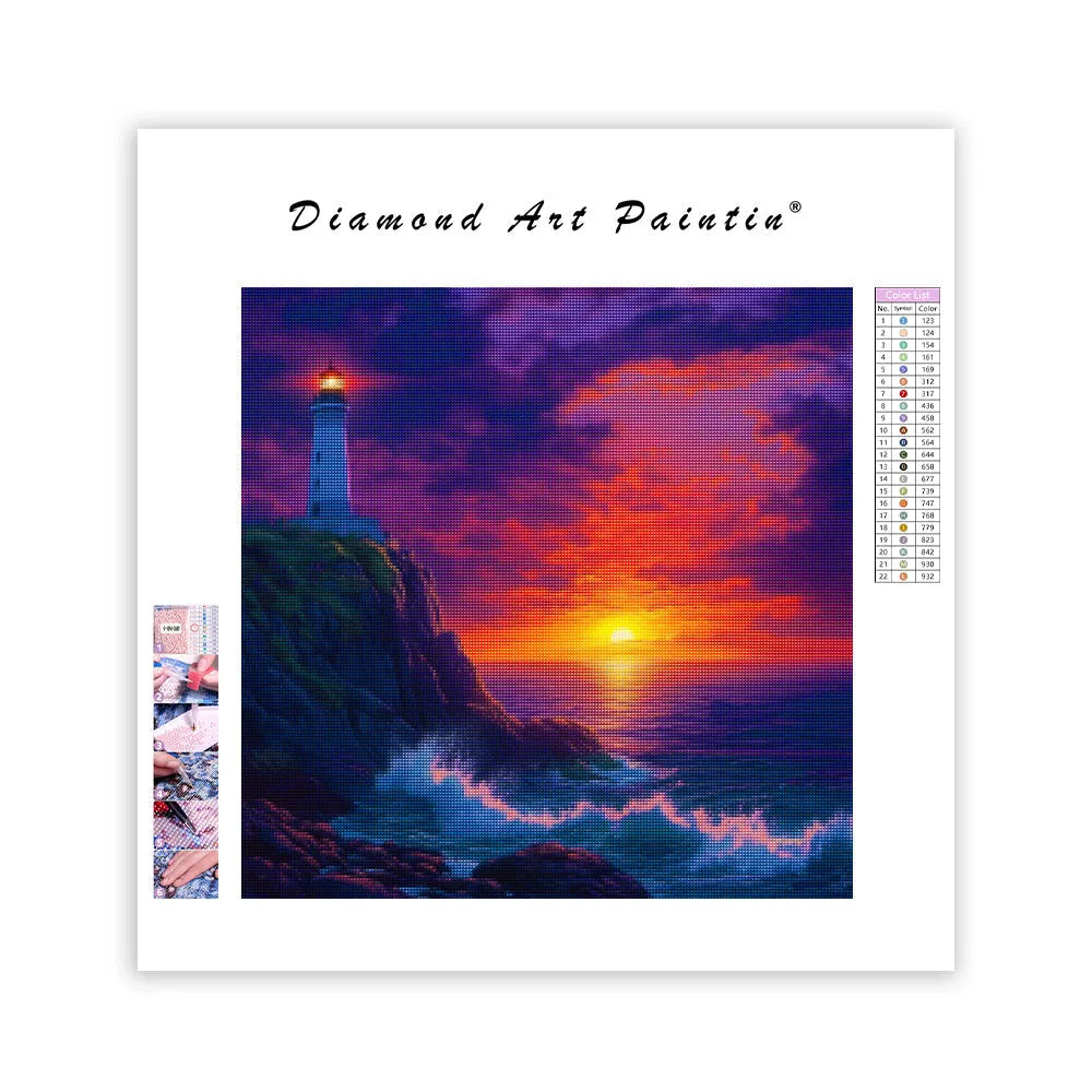 Dramatic Coastal Scene - Diamond Painting