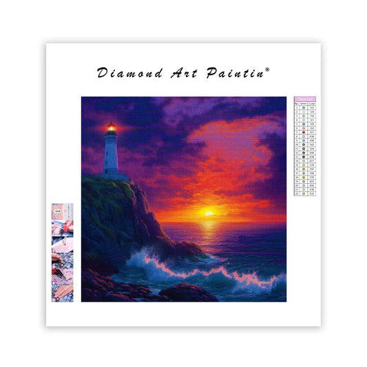 Dramatic Coastal Scene - Diamond Painting