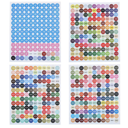 Diamond Painting DMC Color Card Label Sticker - Gift