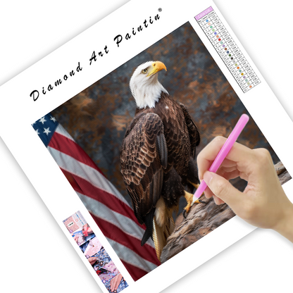 Patriotic Eagle - Diamond Painting