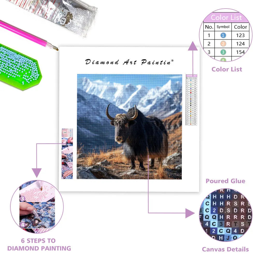 Himalayan Yak - Diamond Painting