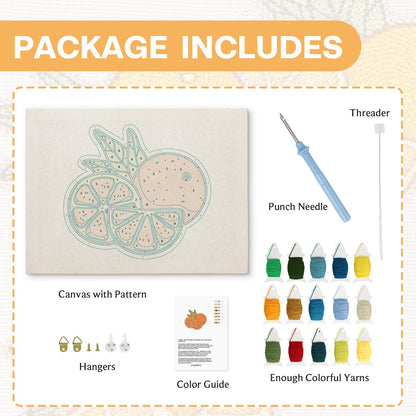 Fresh Oranges- Punch Needle