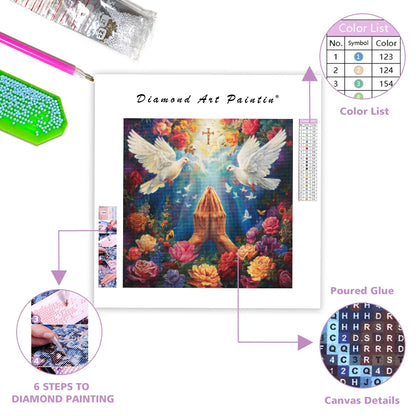 Hands in Prayer – Diamond Painting