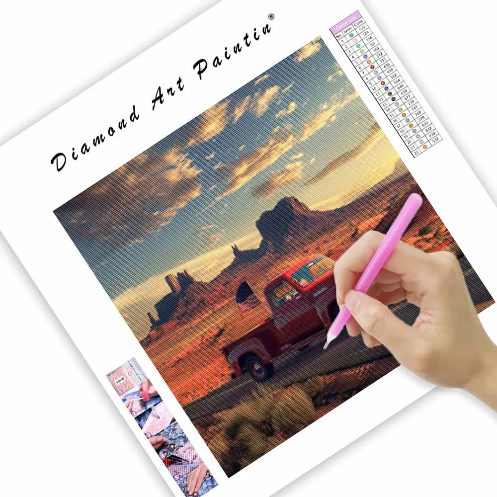 Route 66 Truck - Diamond Painting