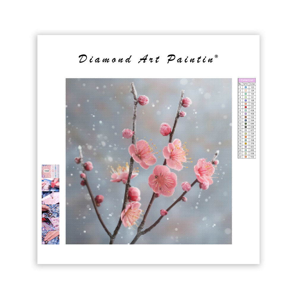 Plum Blossom Winter - Diamond Painting
