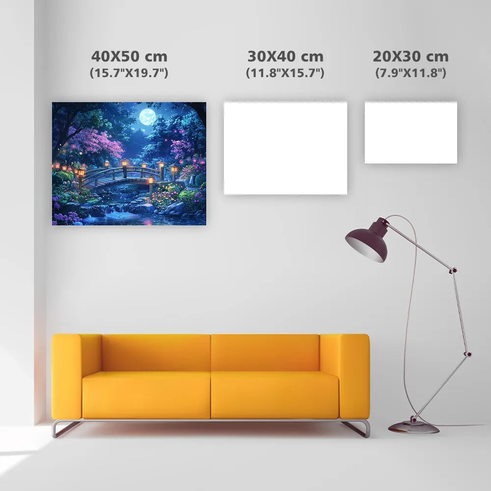 Moonlit Garden - Diamond Painting