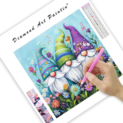 Flower Gnomes - Diamond Painting