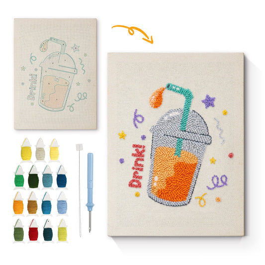 Juice Drink - Punch Needle