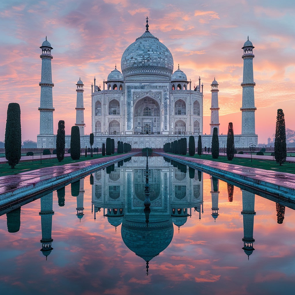 Taj Mahal Sunrise - Diamond Painting