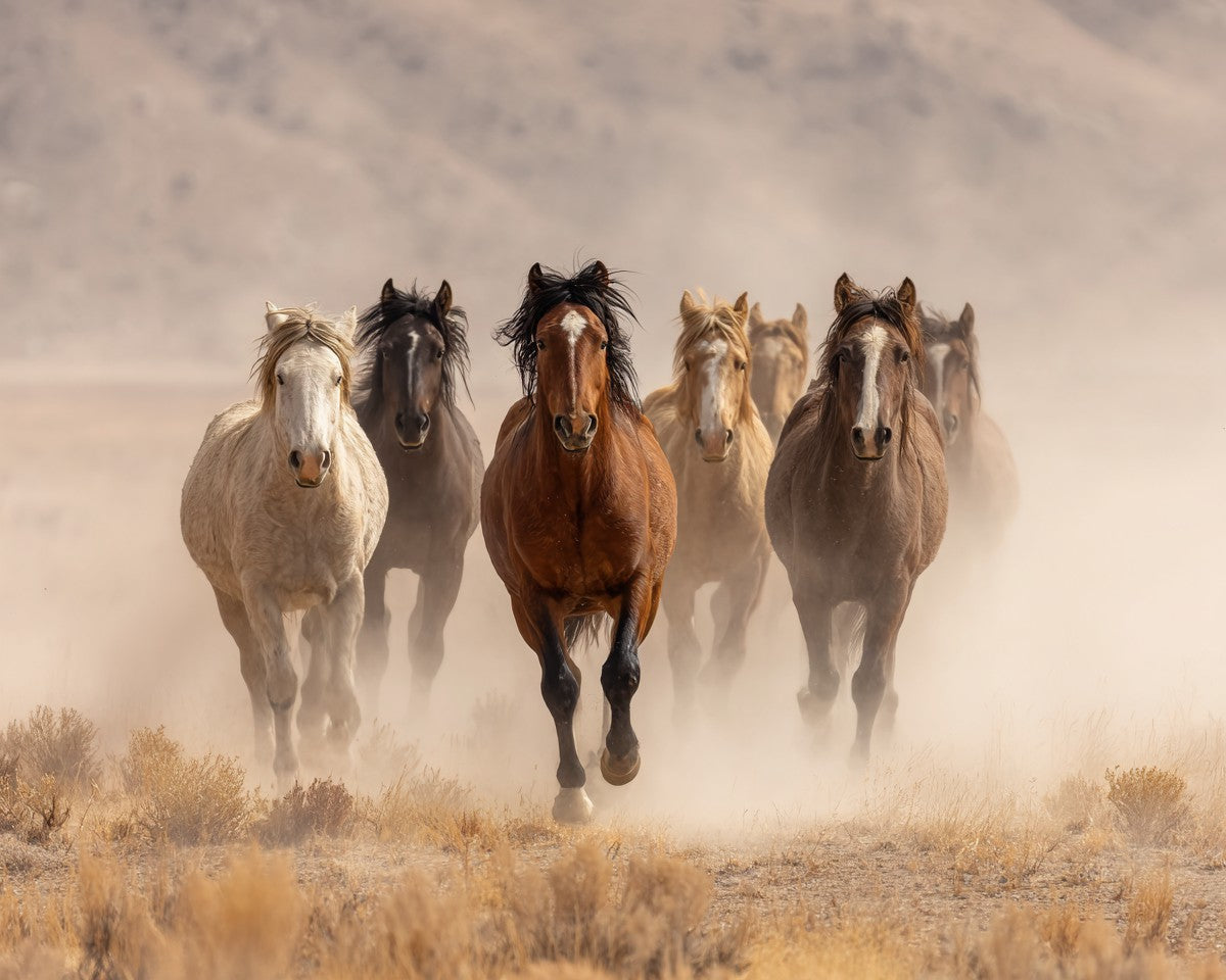 Wild Horses Running - Diamond Painting