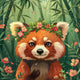 Bamboo Red Panda - Diamond Painting