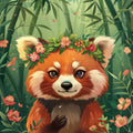Bamboo Red Panda - Diamond Painting