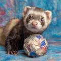 Ferret Playing - Diamond Painting