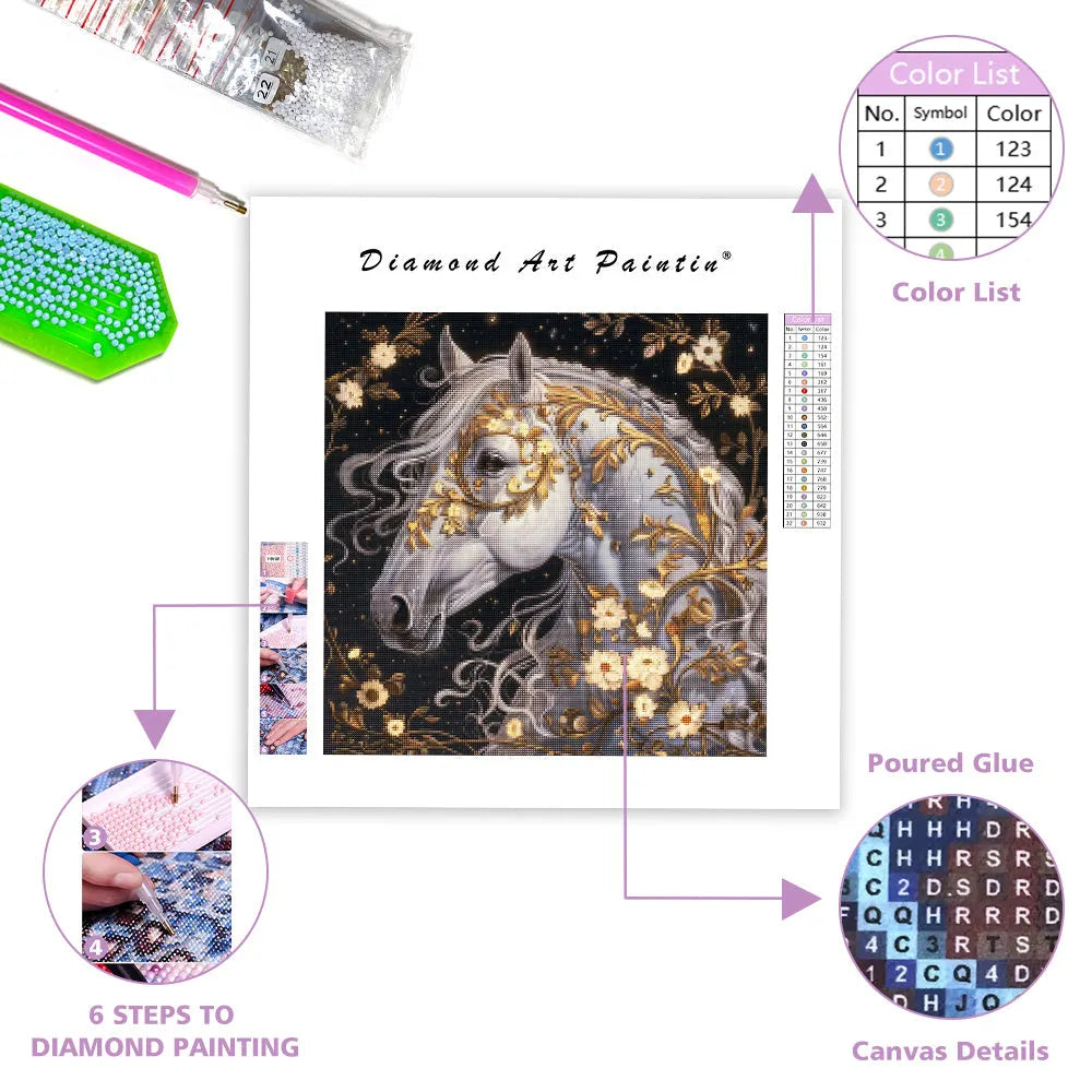 Flaming Radiance - Diamond Painting