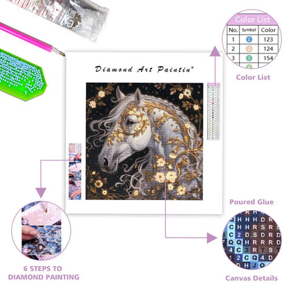 Flaming Radiance - Diamond Painting