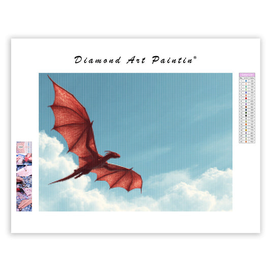 Sky Glide Dragon - Diamond Painting