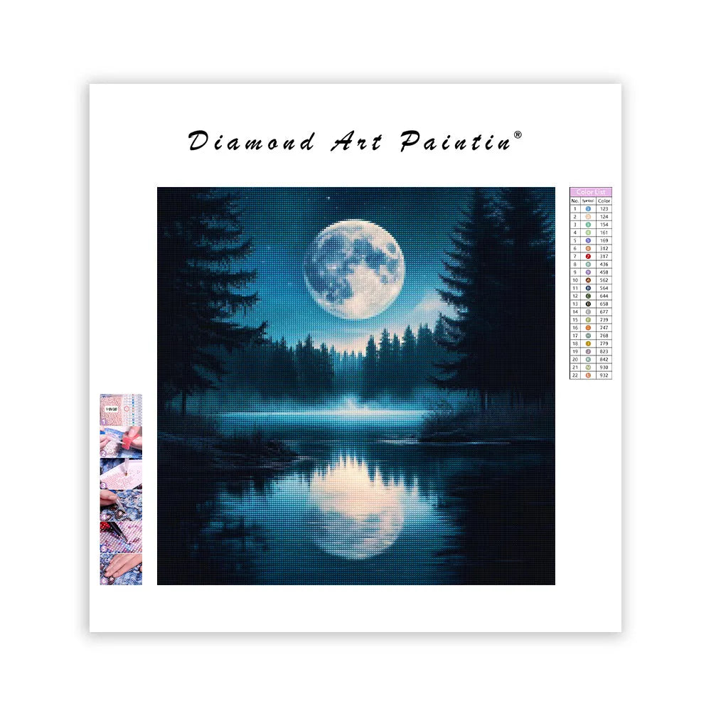 Peaceful Lake - Diamond Painting