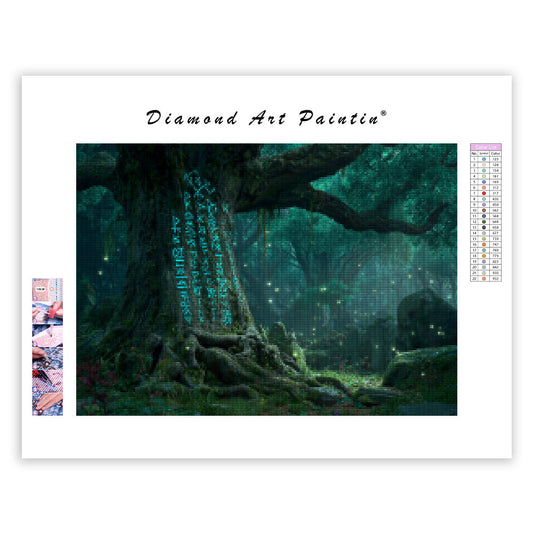 Elder Tree in the Enchanted Forest - Diamond Painting