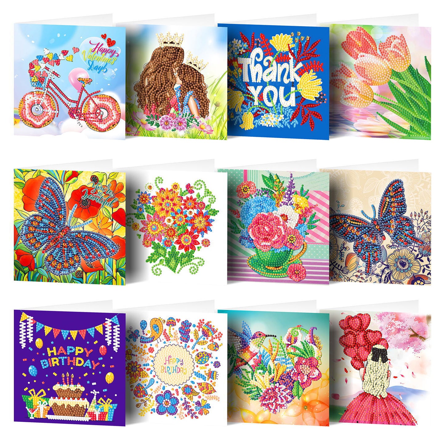 Greeting Card - Colorful Wishes Set