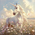 Unicorn in the Flower Patch - Diamond Painting