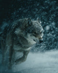 Wolf and Snowstorm - Diamond Painting