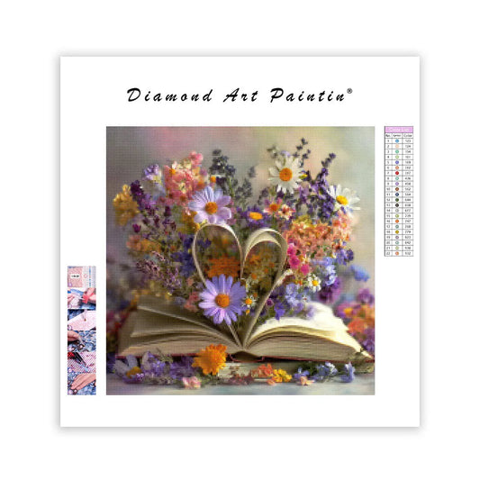 Floral Heart - Diamond Painting