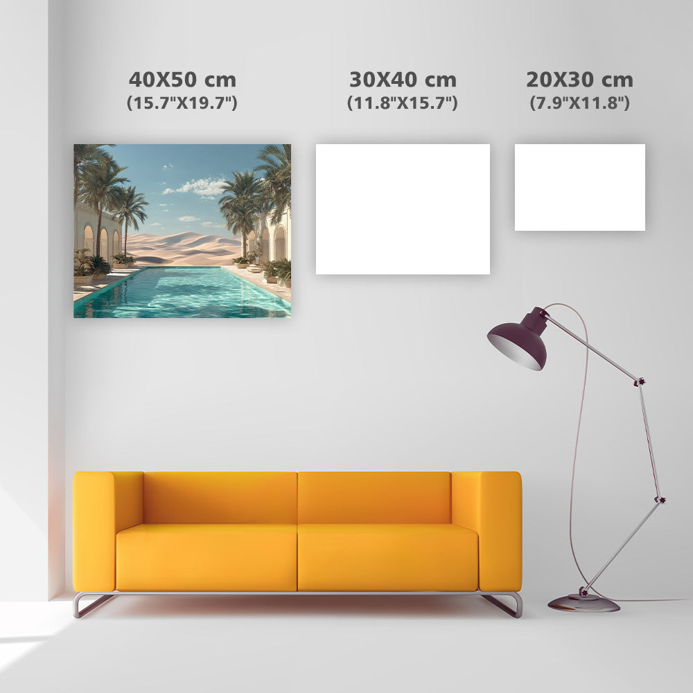 Desert Oasis Pool - Diamond Painting