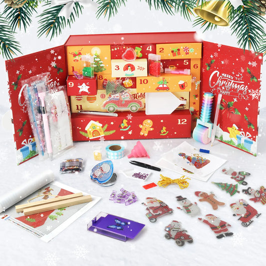 Diamond Painting Christmas Mystery Gift Box-Red-2