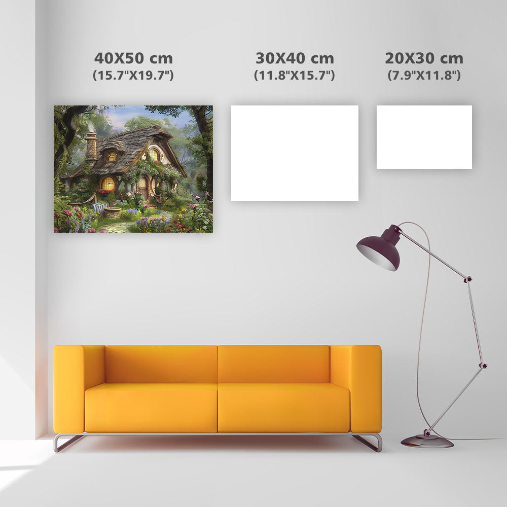 Enchanted Garden Cottage - Diamond Painting