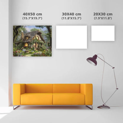 Enchanted Garden Cottage - Diamond Painting