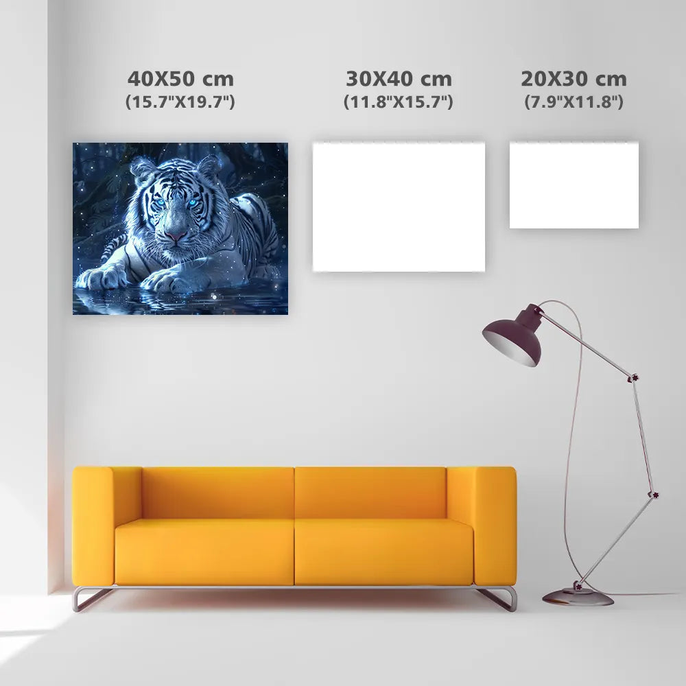 Crystal Tiger - Diamond Painting