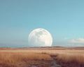 Moon Over Field - Diamond Painting