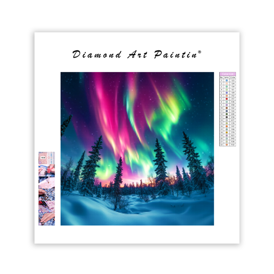 Northern Lights Display - Diamond Painting